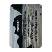 Psalm 62:7 In God is mijn redding en mijn heerlijk Magneet (Verticaal)