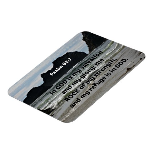 Psalm 62:7 In God is mijn redding en mijn heerlijk Magneet (Linkerzijde)