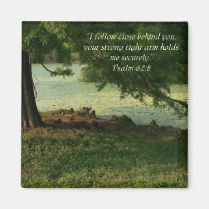 Psalm 62:8 moedigt Natuur Magnet aan