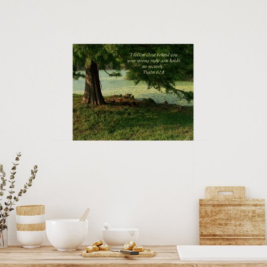 Psalm 62:8 Psalm van Poster van aanmoediging (Keuken)