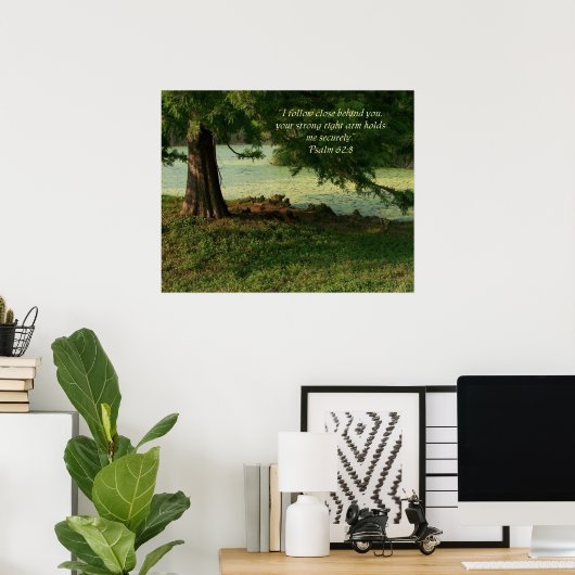 Psalm 62:8 Psalm van Poster van aanmoediging (Thuiskantoor)