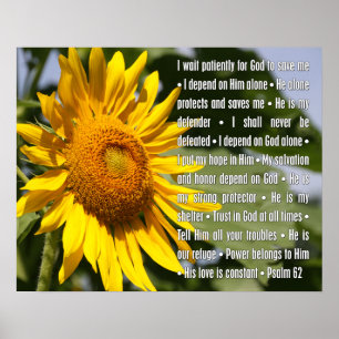 Psalm 62 - Vertrouwen in Gods Bescherming Poster