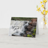 Psalm 62: Waterval - bemoedigende geschriften Kaart (Gele Bloem)