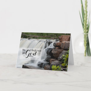 Psalm 62: Waterval - bemoedigende geschriften Kaart