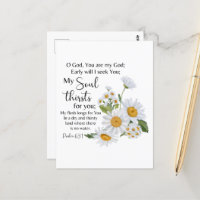 Psalm 63:1 Bijbeltekst Kamille bloemen