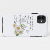 Psalm 63:1 Bijbeltekst Kamille bloemen Case-Mate iPhone Case (Achterkant (horizontaal))