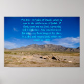 Psalm 63:1 poster (Voorkant)