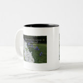 Psalm 63:2 White Azalea Tweekleurige Koffiemok (Voorkant links)
