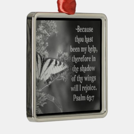 PSALM 63:7 HET SCHERM VAN HET ORNAMENT BIBLE - ZAL (Rechts)