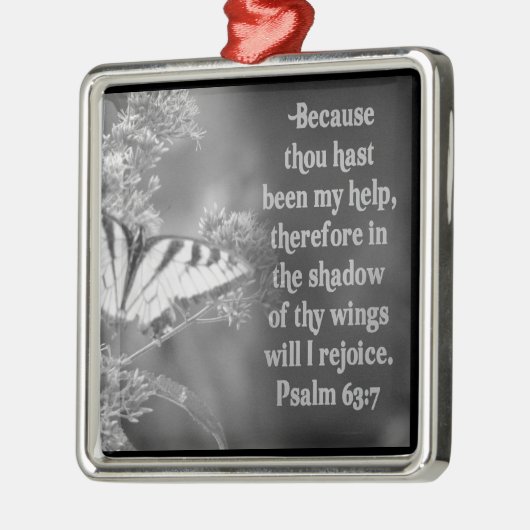 PSALM 63:7 HET SCHERM VAN HET ORNAMENT BIBLE - ZAL (Links)