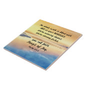 Psalm 65:8 U roept Liederen van Vreugde Bijbel Ver Tegeltje (Zijkant)