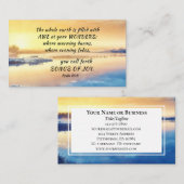 Psalm 65:8 U roept Liederen van Vreugde Bijbel Ver Visitekaartje (Voorkant / Achterkant)