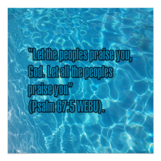 Psalm 67:5 WEBU Perfect Poster (Voorkant)