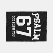 Psalm 67 Christian 6 7 Six Seven Jesus Funny Meme  Fleece Deken (Voorkant (Horizontaal))