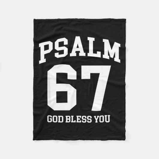 Psalm 67 Christian 6 7 Six Seven Jesus Funny Meme  Fleece Deken (Voorkant)