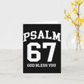 Psalm 67 Christian 6 7 Six Seven Jesus Funny Meme Kaart (Gele Bloem)