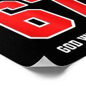 Psalm 67 God Will Bless Us Varsity Number 67 Poster (Hoek)