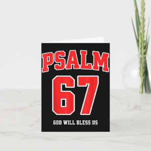 Psalm 67 God Zal Ons Zegenen Varsity Nummer 67 Kaart