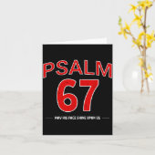 Psalm 67 May His Face Shine Un Us Faith Christian  Kaart (Gele Bloem)