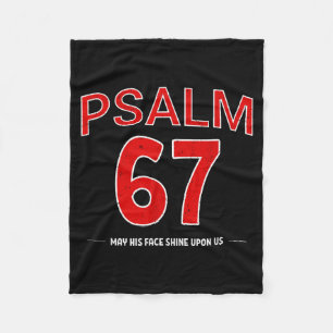 Psalm 67 Moge Zijn Aangezicht Over Ons Stralen Gel Fleece Deken