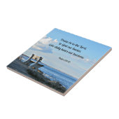 Psalm 68:19 Pereer aan de Heer, aan God... Tegeltje (Zijkant)