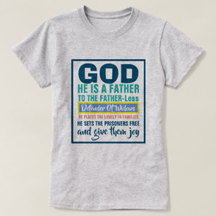 Psalm 68:5-6 GOD is de vader van de vaderloze T-shirt