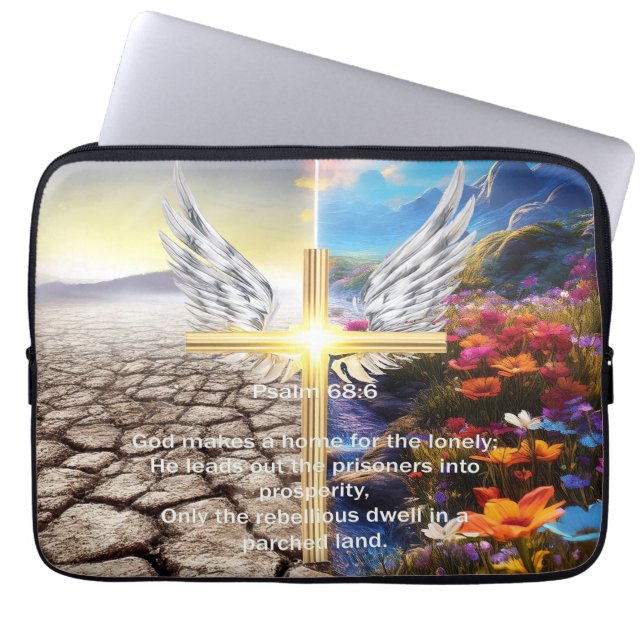 Psalm 68 laptop sleeve (Voorkant)