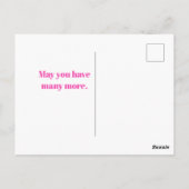 Psalm 6:4 Christelijke verjaardagswensen Briefkaart (Achterkant)