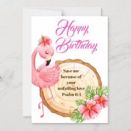 Psalm 6:4 Christian Birthday Greetings Magnetische Uitnodiging