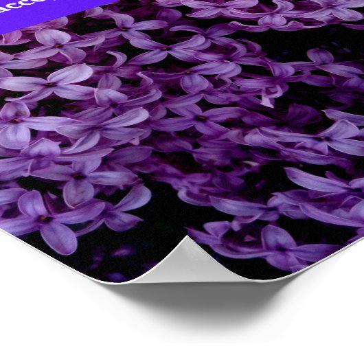 Psalm 6 Verse van de Floral Bijbel Poster (Hoek)