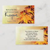 Psalm 71:14 Ik zal altijd HOPE Maple Leaves hebben Visitekaartje (Voorkant / Achterkant)