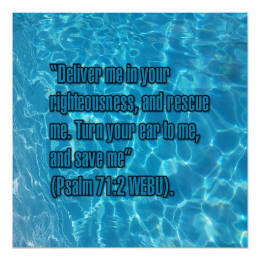 Psalm 71:2 WEBU Perfect Poster (Voorkant)