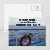 Psalm 71:5 briefkaart (Voorkant / Achterkant)