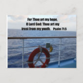Psalm 71:5 briefkaart (Voorkant)