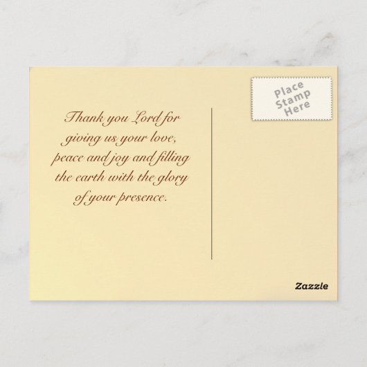 Psalm 72:19 Laat de aarde worden gearchiveerd met  Briefkaart (Achterkant)