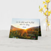 Psalm 72:19 Laat de aarde worden gearchiveerd met  Kaart (Gele Bloem)