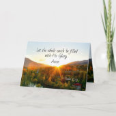 Psalm 72:19 Laat de aarde worden gearchiveerd met  Kaart (Voorkant)