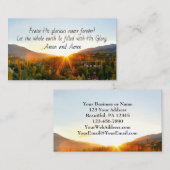 Psalm 72:19 Laat de aarde worden gearchiveerd met  Visitekaartje (Voorkant / Achterkant)