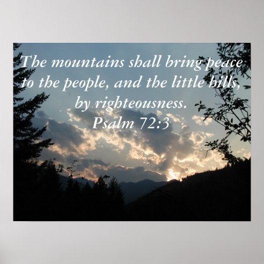 Psalm 72:3 poster (Voorkant)