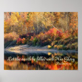 Psalm 72 Gods Glory Scripture Autumn Poster (Voorkant)