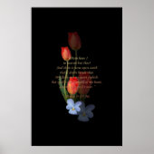Psalm 73: 25-26 Tulpen Poster (Voorkant)