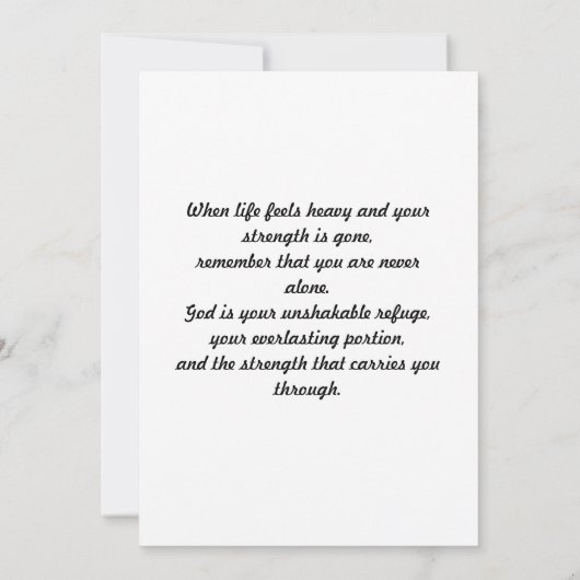 Psalm 73:26 Aanmoediging Kaart (Achterkant)