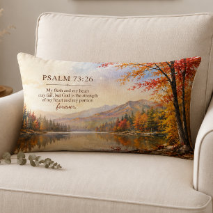 Psalm 73:26 Bijbelvers Herfst Meer Kussen