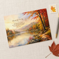 Psalm 73:26 Bijbelvers Meer & Herfst Berg