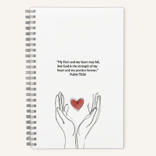 Psalm 73:26 Christelijk dagboek Schrift notitieb Notitieboek
