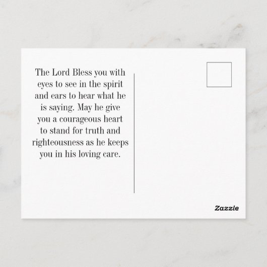 Psalm 73:26 Hij is de Sterkte van mijn hart Briefkaart (Achterkant)