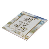 Psalm 73:26 Hij is de Sterkte van mijn hart Tegeltje (Zijkant)