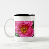 Psalm 73:26 Hot Pink Peony Tweekleurige Koffiemok (Links)