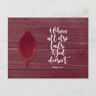 Psalm 73:26 - wanneer al het andere ontbreekt briefkaart