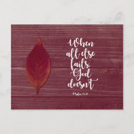 Psalm 73:26 - wanneer al het andere ontbreekt briefkaart